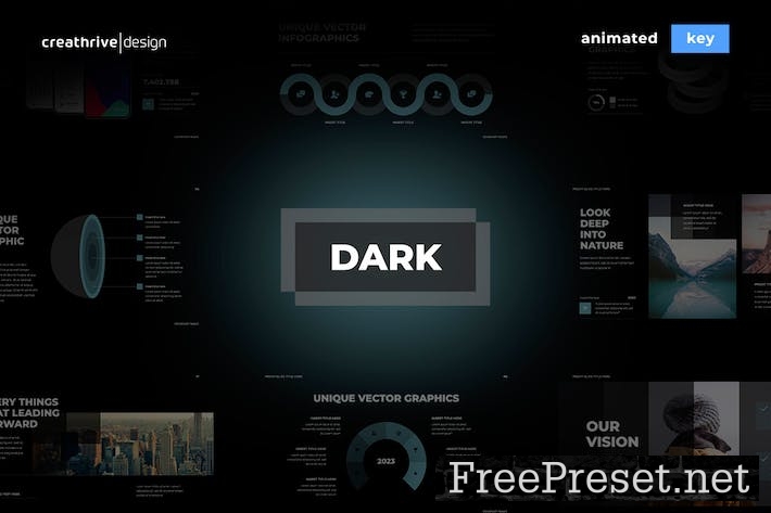 Dark Animated Keynote Template DM7K4WS