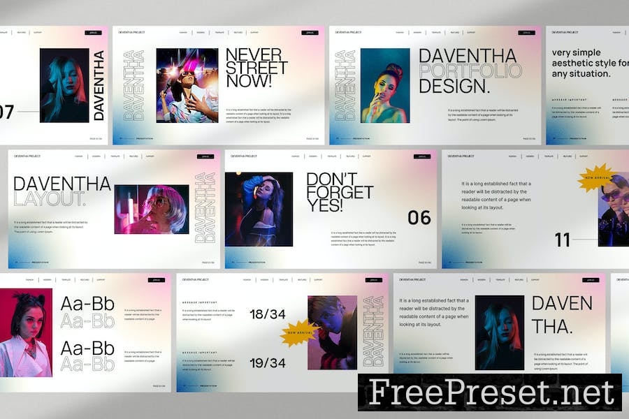 Daventha - Keynote Presentation Template 3VPSV75