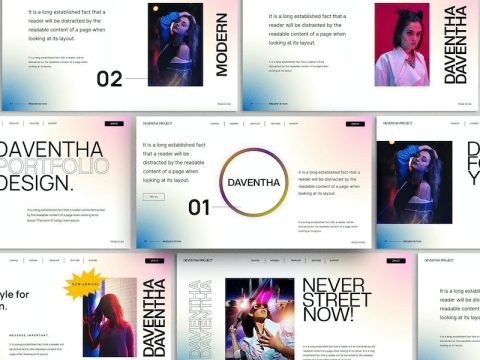 Daventha - Keynote Presentation Template 3VPSV75