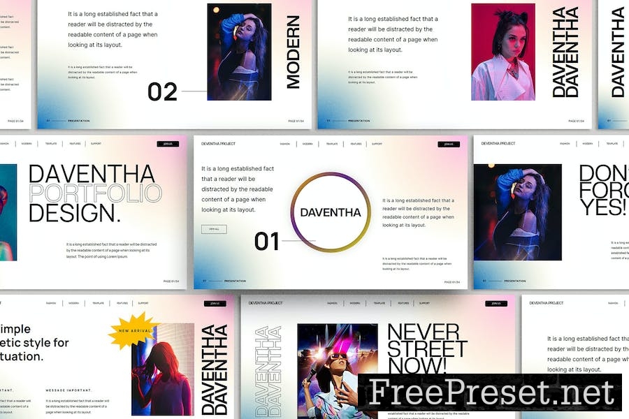 Daventha - Keynote Presentation Template 3VPSV75