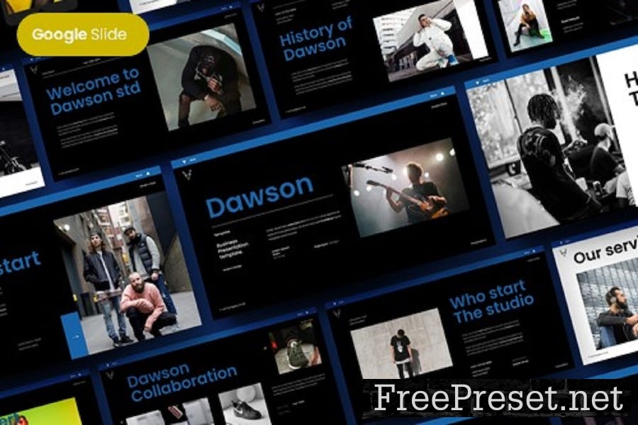 Dawson - Business Google Slide Template BFRX69H