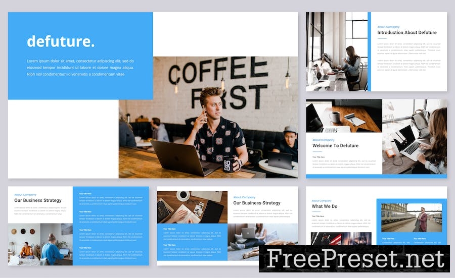 Defuture - Business Google Slides Template KW7JV24