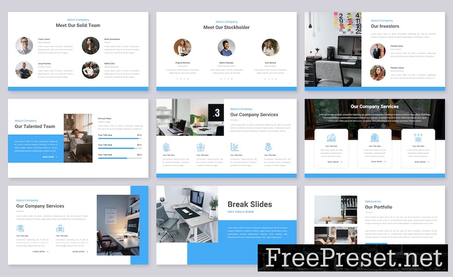 Defuture - Business Google Slides Template KW7JV24