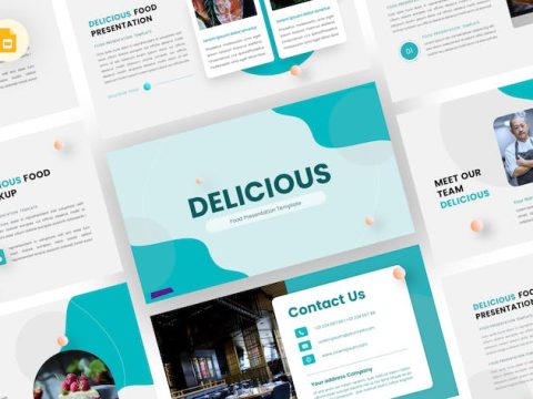 Delicious - Food Google Slides Template 8H42NM3