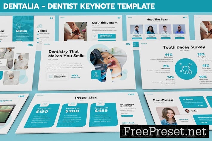 Dentalia - Dentist Keynote Template K3SLXJM