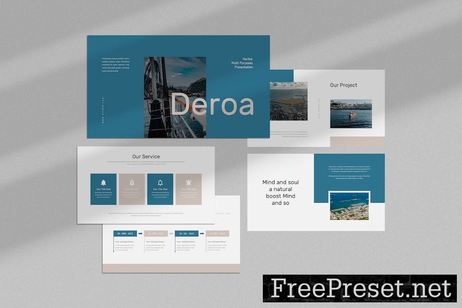 Deroa : Harbor Google Slides Template YLDVCB2