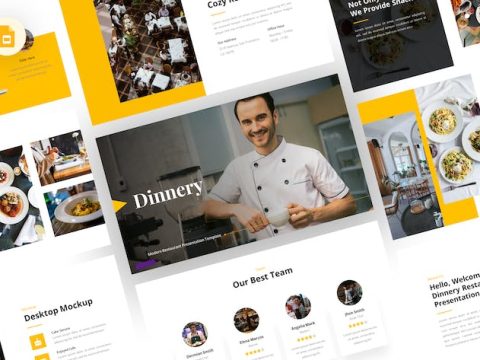 Dinnery - Restaurant Google Slides Template 4SULCT4