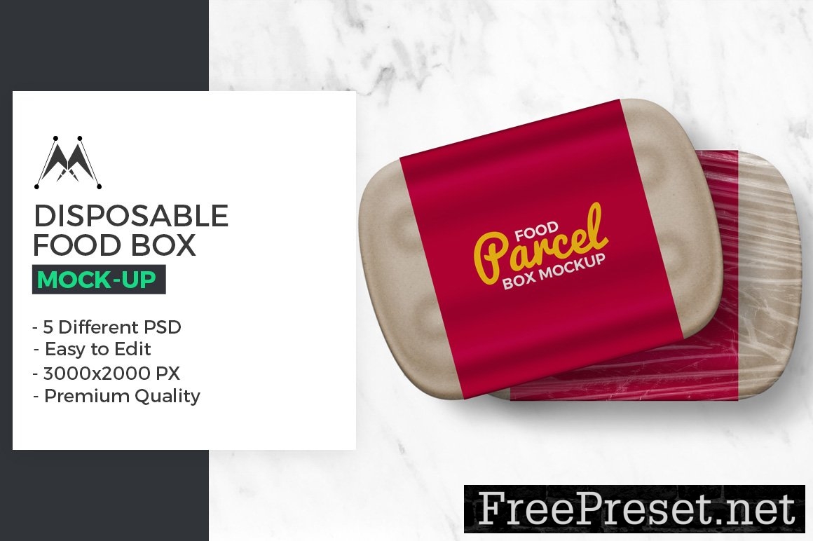 Disposable Food Takeaway Box Mockup 5154713