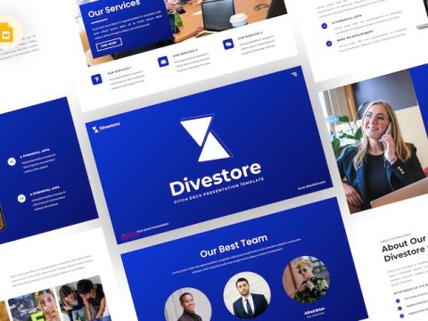 Divestore - Pitch Deck Google Slides Template 5ENT623