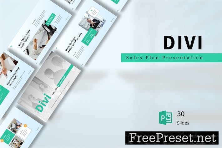 Divi - Sales Plan Presentation PowerPoint WGKCHHC