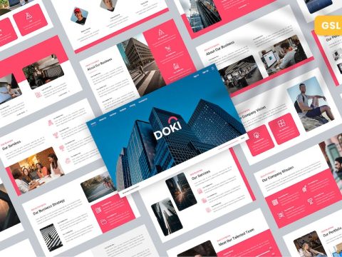 Doki - Business Google Slides Template TV93SDJ