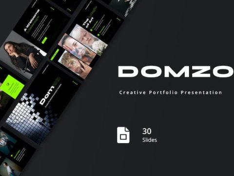 Domzo - Creative Portfolio Google Slides XV4GPCF