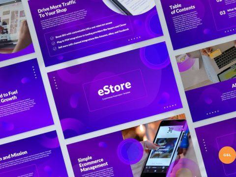 E-commerce Google Slides Presentation Template KLAKAJ7