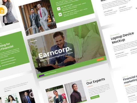 Earncorp - Financial Google Slides Template JKJ2KAM