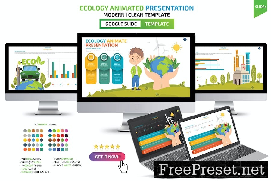 Ecology Google Slides Template DFEYLL4