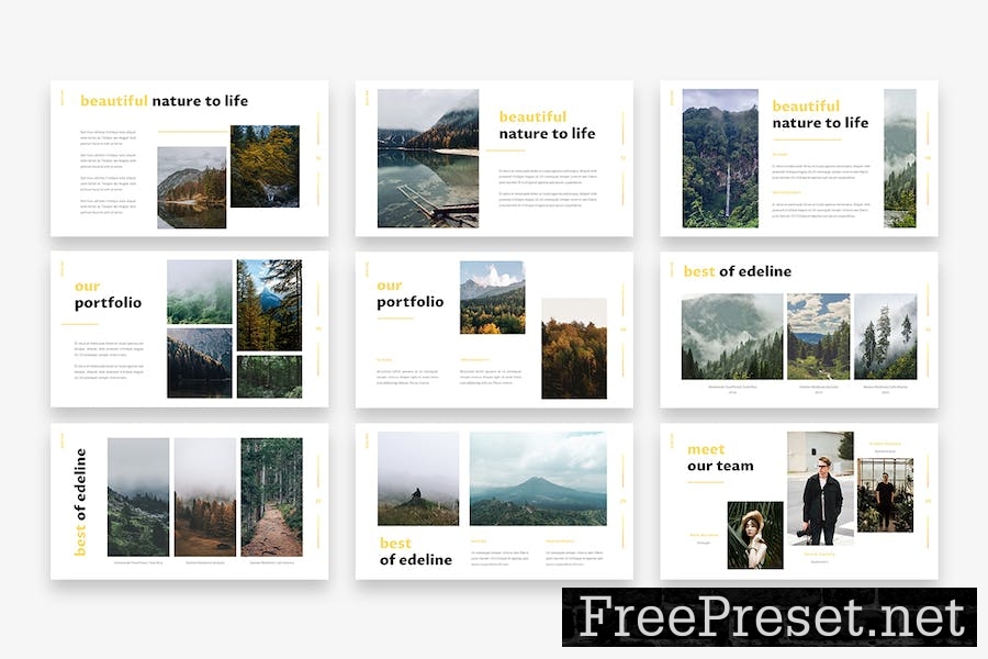 Edeline – Photography Google Slides Template 97DQ3HA