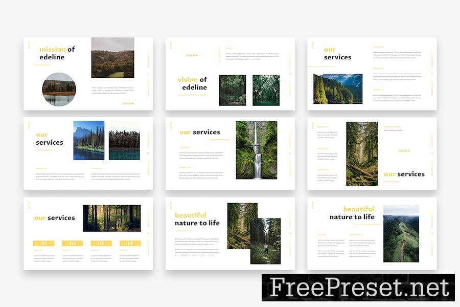 Edeline – Photography Google Slides Template 97DQ3HA