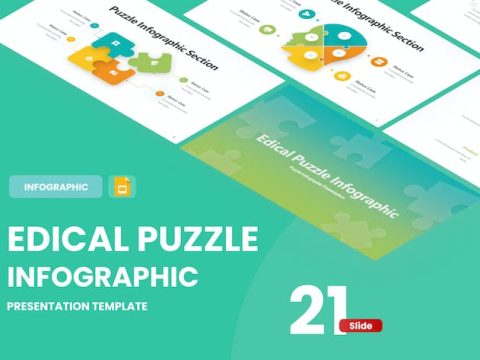 Edical Puzzle Infographic Google Slides Template