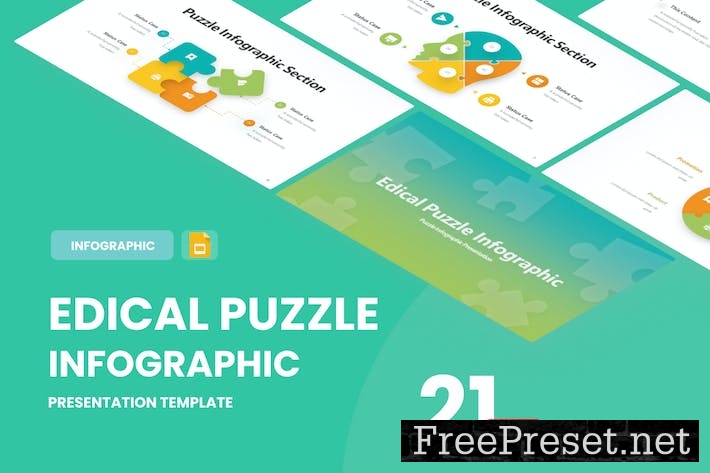 Edical Puzzle Infographic Google Slides Template