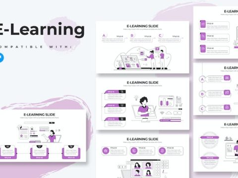 Education E-Learning Keynote Infographics PBN6FE8