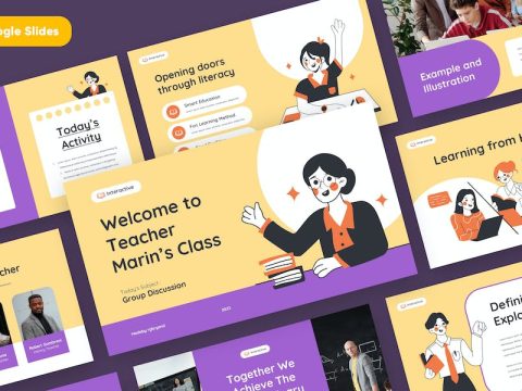 Education Google Slides Template 684DJ96