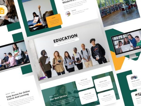 Education - Online Course Google Slides Template