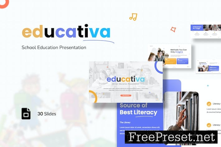 Educativa - School Education Presentation G-Slides 35WVN6X
