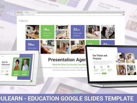 Edulearn - Education Google Slide Template D4BL7Y5