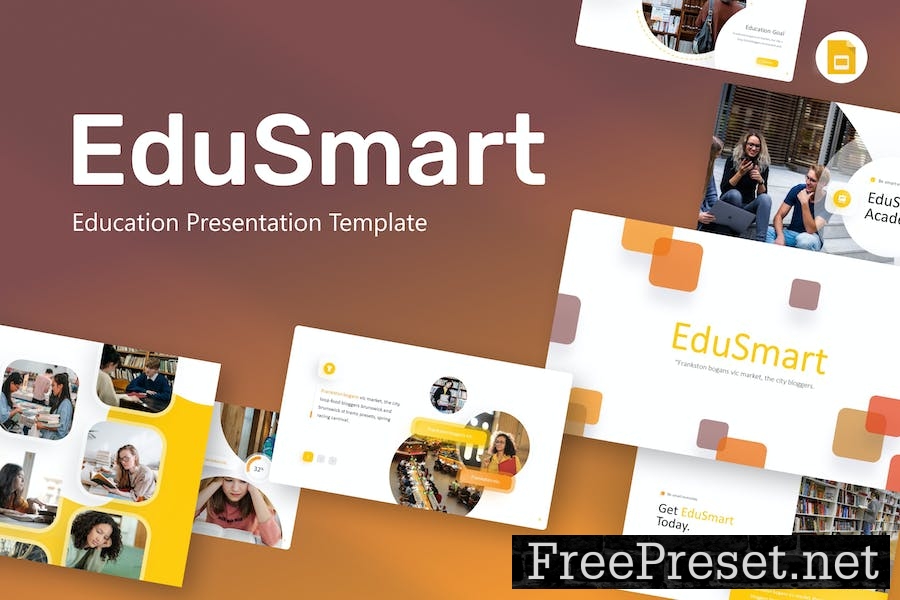 Edusmart Education Google Slides Template 5AEFQX6