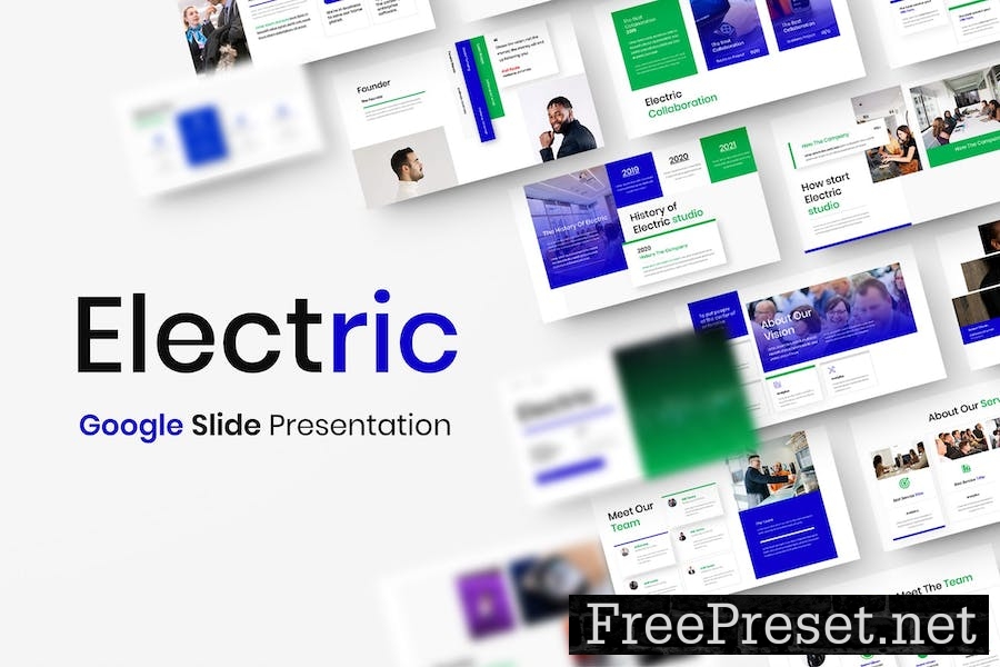 Electric - Business Google Slide Template H3PWKAM