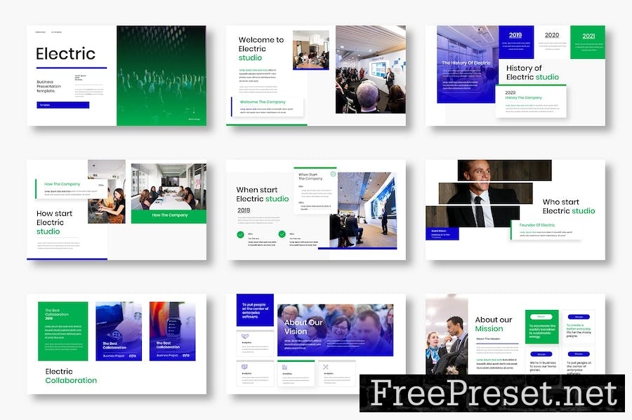 Electric – Business Keynote Template W2J5GPF