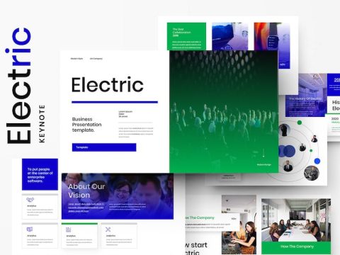 Electric – Business Keynote Template W2J5GPF