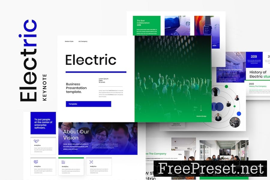 Electric – Business Keynote Template W2J5GPF