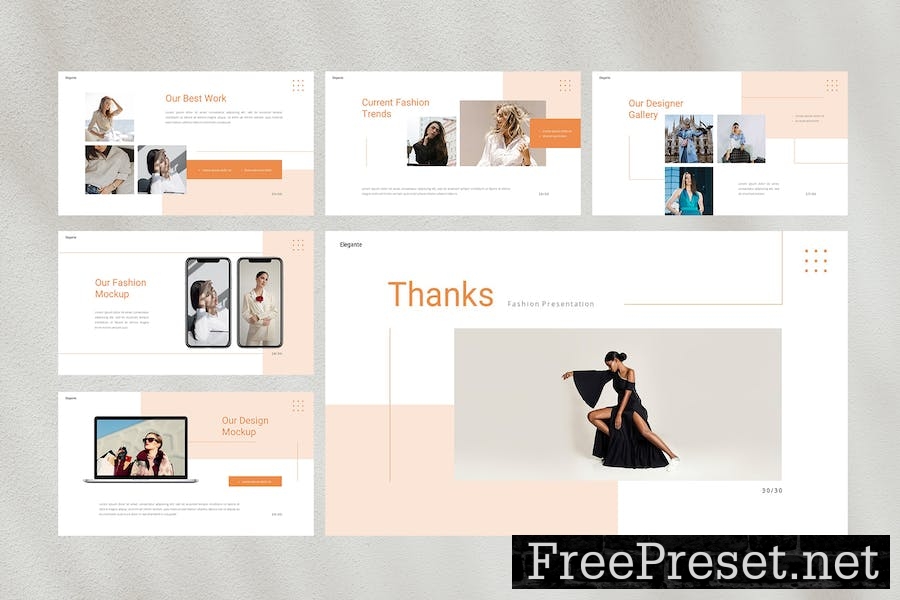 Elegante - Fashion Google Slides Template 87EWUW2