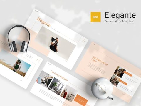 Elegante - Fashion Google Slides Template 87EWUW2