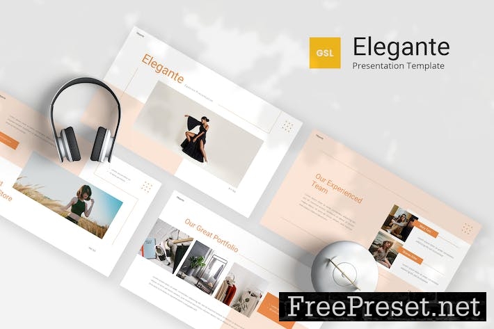 Elegante - Fashion Google Slides Template 87EWUW2