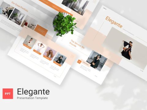 Elegante - Fashion Powerpoint Template D83X23C