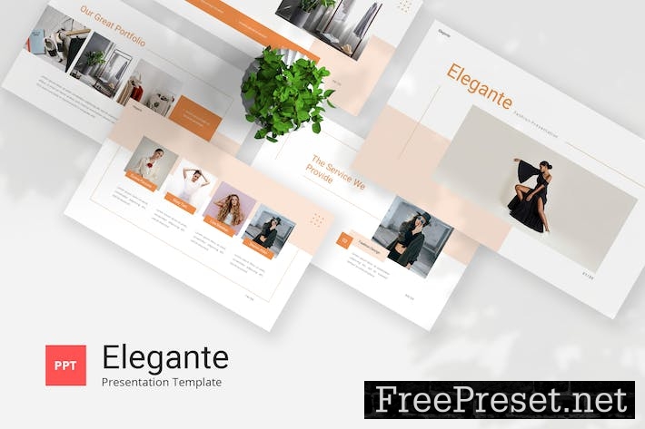 Elegante - Fashion Powerpoint Template D83X23C