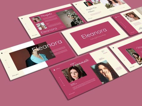 Eleonora - Fashion Google Slide Template ZE9S77K