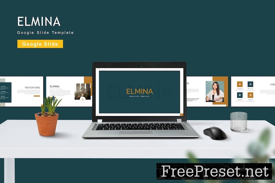 Elmina - Creative Google Slides 34M2MEW