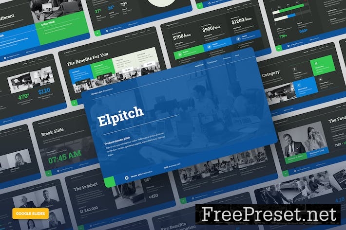 Elpitch - Elevator Pitch Deck Google Slides TLZAC7A