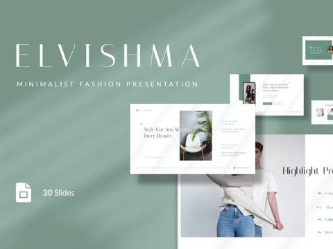 Elvishma - Minimalist Fashion Google Slides XLK8NHV