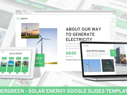 Energreen - Solar Energy Google Slide Template 674BHSU