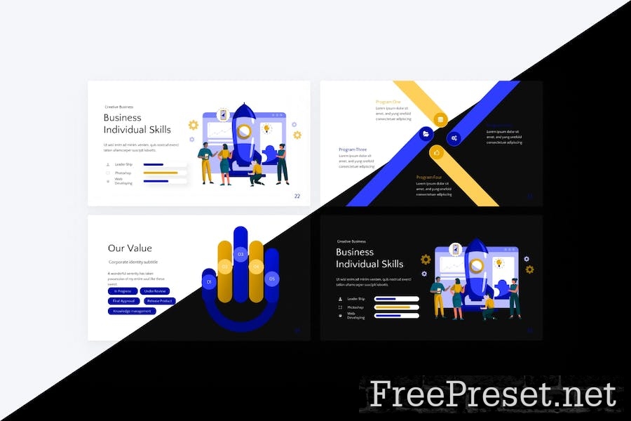 Enterprise Business Google Slides Template AGAFU4N