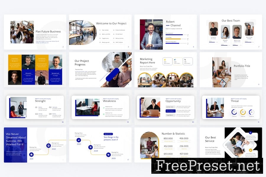 Enterprise Business Google Slides Template AGAFU4N