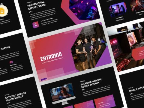 Entronio - Esport Game Google Slides Template