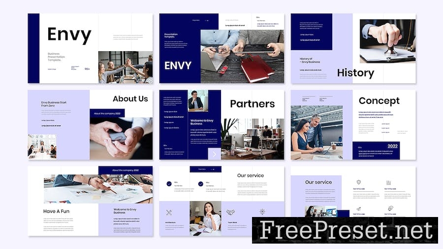 Envy - Business Presentation Google Slide Template AN8CVYA