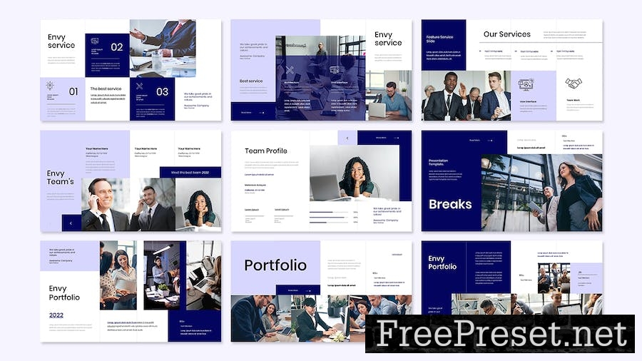 Envy - Business Presentation Google Slide Template AN8CVYA