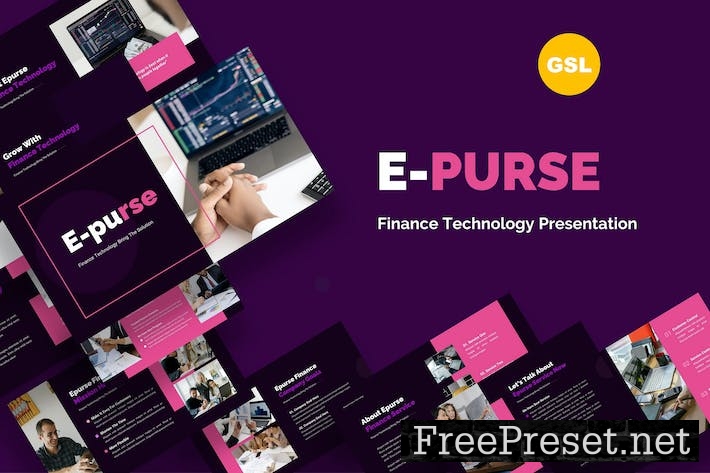 Epurse - Finance Technology Google Slides TF46TFF