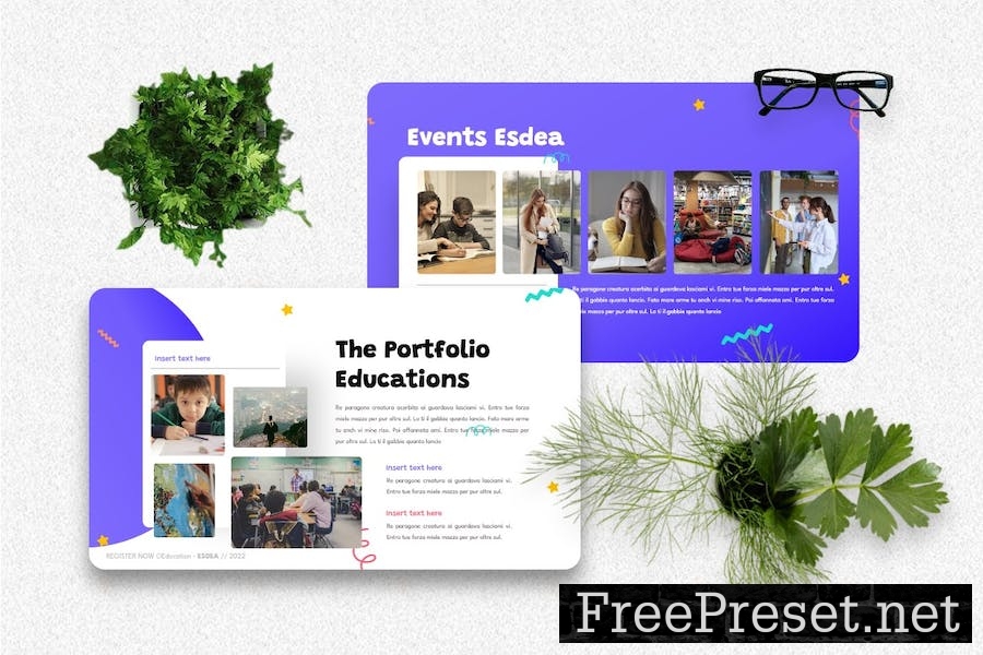 Esdea - Education Creative Googleslide Template SLF6MGF